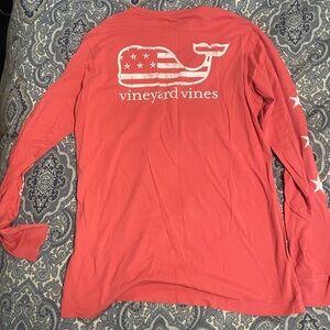 Vineyard Vines Red Long Sleeve Shirt